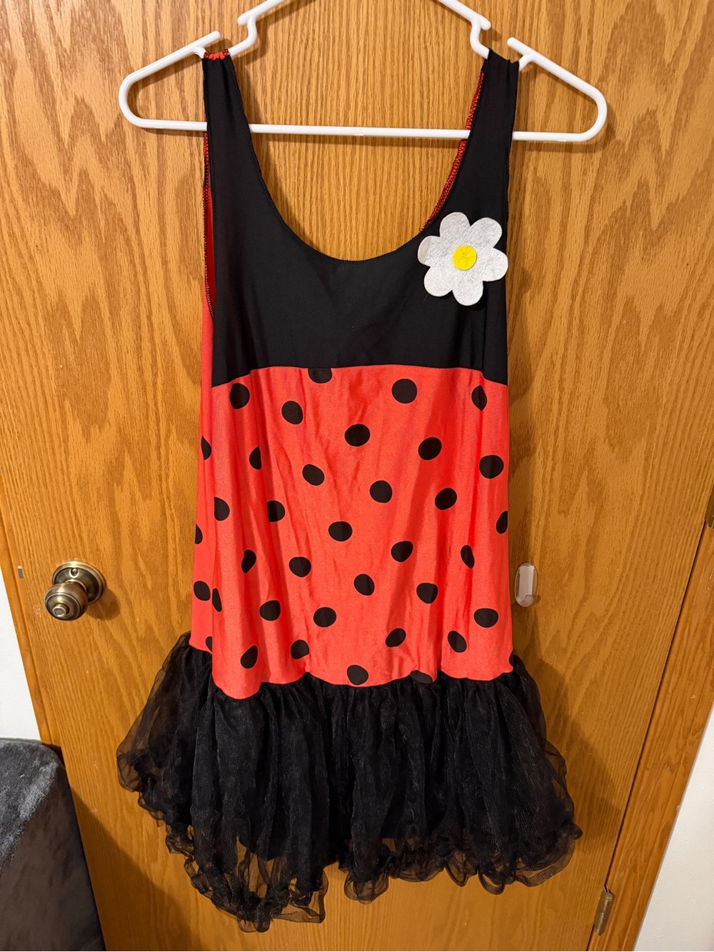 women’s Target ladybug Halloween costume dress, size Large 12–14